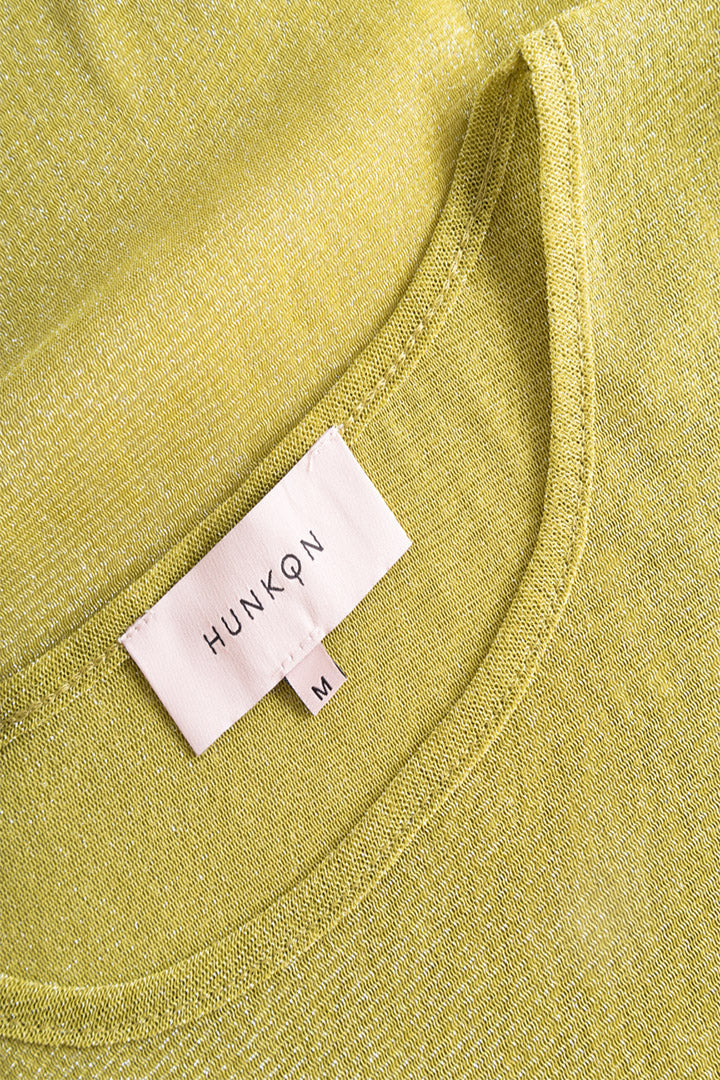 HUNKØN Zion Blouse Bluser Golden lime