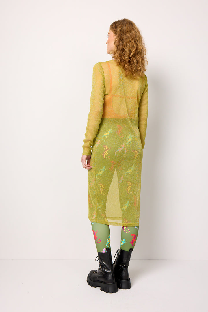 HUNKØN Zion Dress Kjoler Golden lime