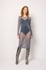 HUNKØN Zion Dress Kjoler Steel Grey