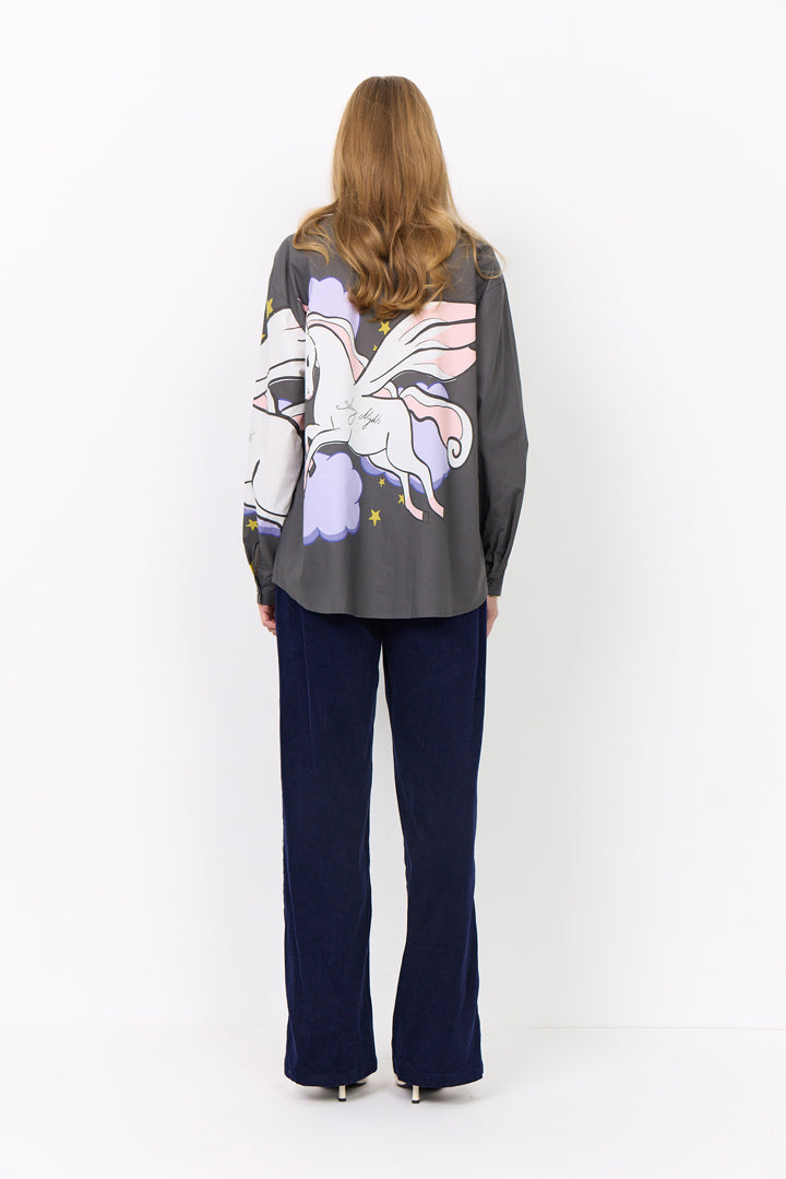 HUNKØN palma Shirt Skjorter Dusty Black
