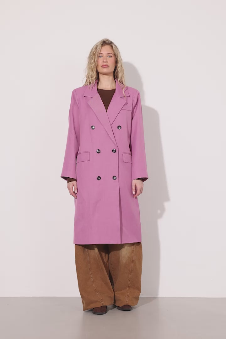 HUNKØN Sia Coat Frakker Dusty Rose