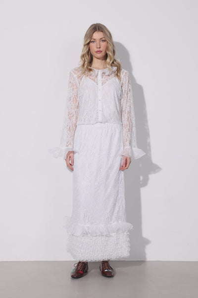 HUNKØN Rosanne skirt Nederdele White