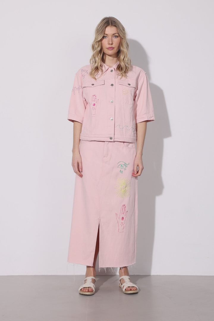 HUNKØN Suki Skirt Nederdele Rose