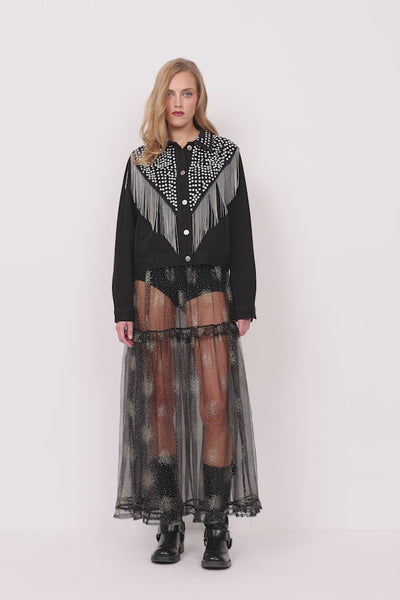 HUNKØN Priya Gem Jacket Jakker Black Denim
