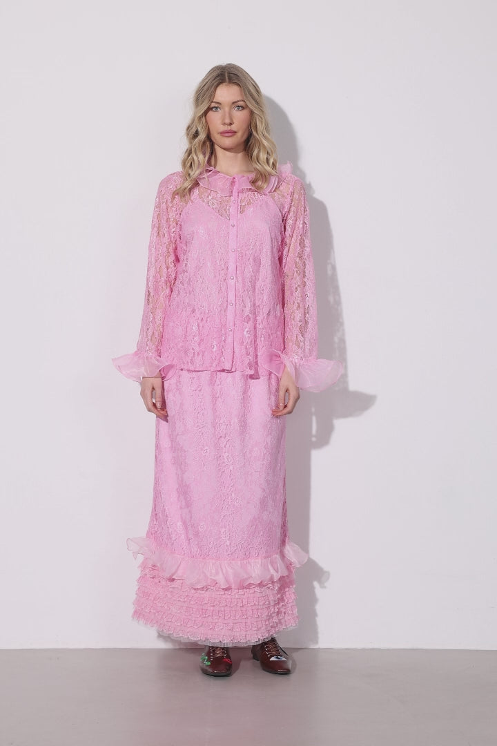 HUNKØN Rosanne skirt Nederdele Pink