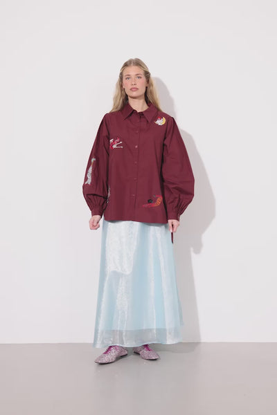 HUNKØN Sasha Shirt Skjorter Oxblood