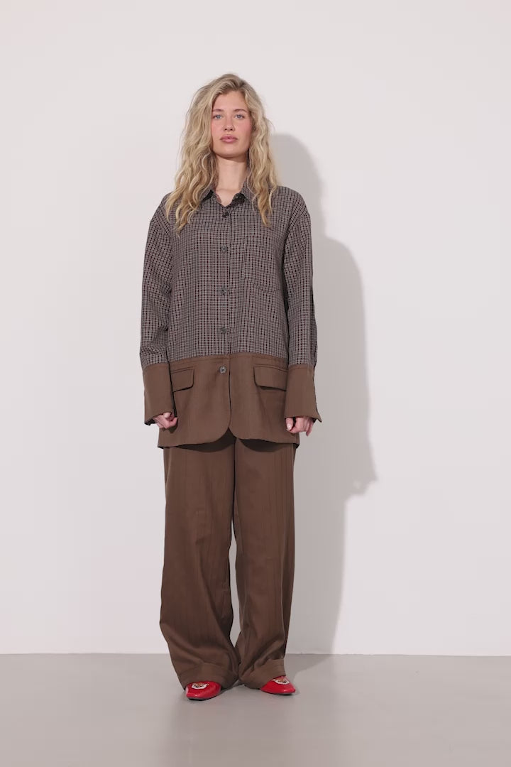 HUNKØN Irena Shirt Skjorter Brown
