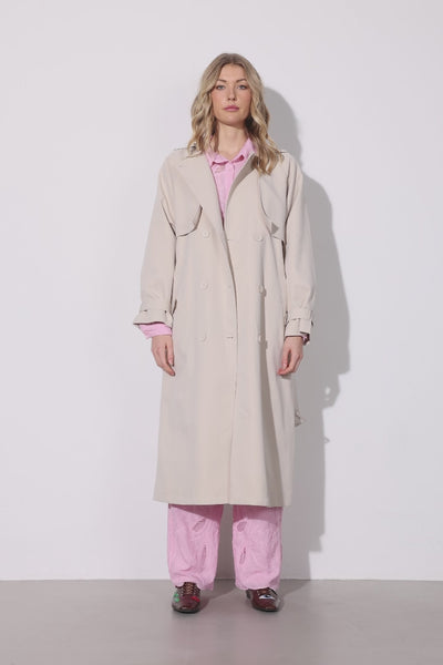 HUNKØN Gunilla Trenchcoat Frakker Cream