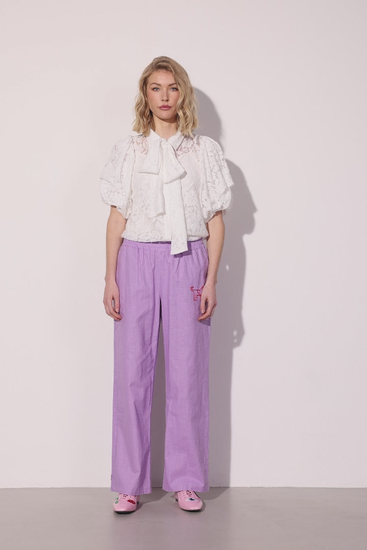 HUNKØN Nina Trousers Bukser Lavender