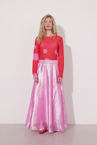 HUNKØN Zinnia Long Skirt Nederdele Hot Pink