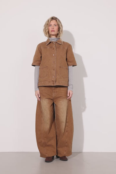 HUNKØN Renata Shirt Skjorter Brown