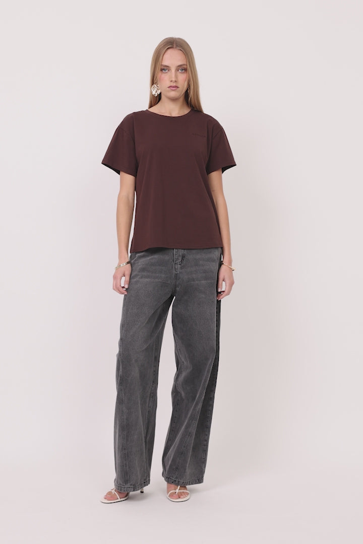 HUNKØN Vibe T-shirt T-shirts Brown