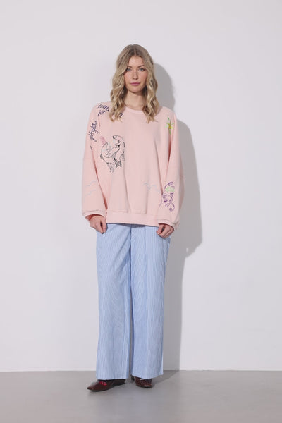 HUNKØN Gudrun Trousers Bukser Blue
