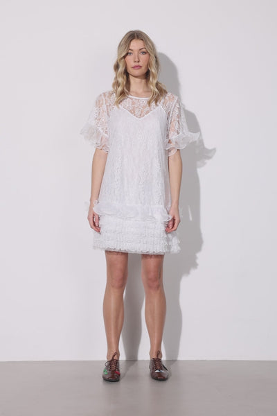 HUNKØN Rosanne Dress Kjoler White