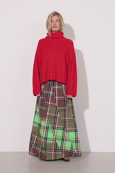 HUNKØN Jules Knit Blouse Bluser Red