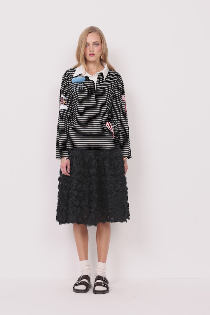 HUNKØN Marianne Skirt Nederdele Black