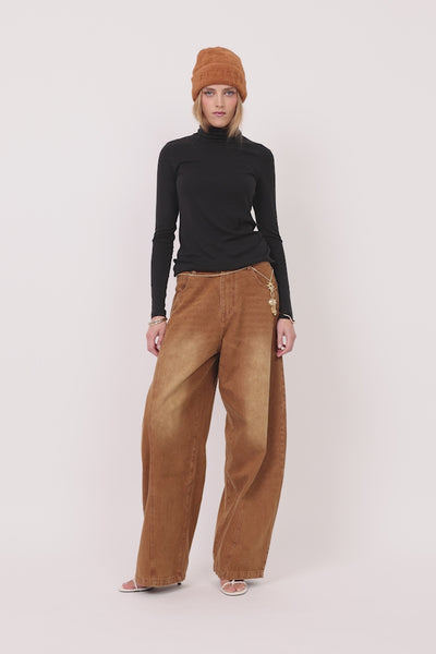 HUNKØN Rebekka Turtleneck Bluser Black