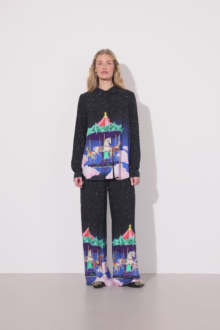 HUNKØN Calista Shirt Skjorter Dream Fairground Art Print