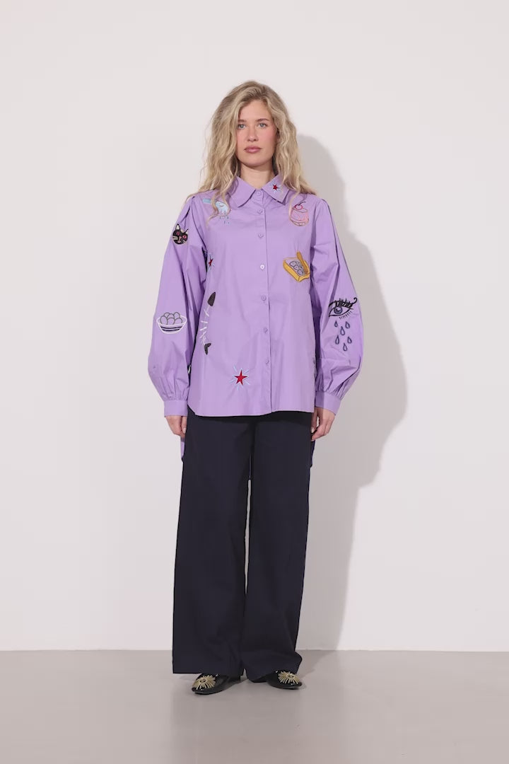 HUNKØN Sasha Shirt Skjorter Lavender