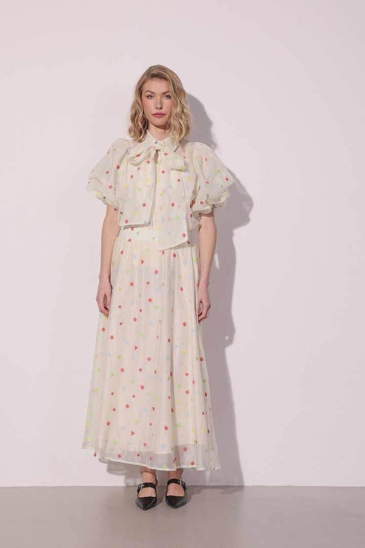 HUNKØN Sharon Skirt Nederdele Confetti
