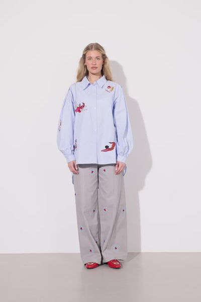 HUNKØN Sasha Shirt Skjorter Light Blue