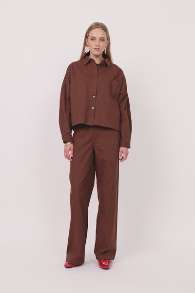 HUNKØN Camden Trousers Bukser Chocolate