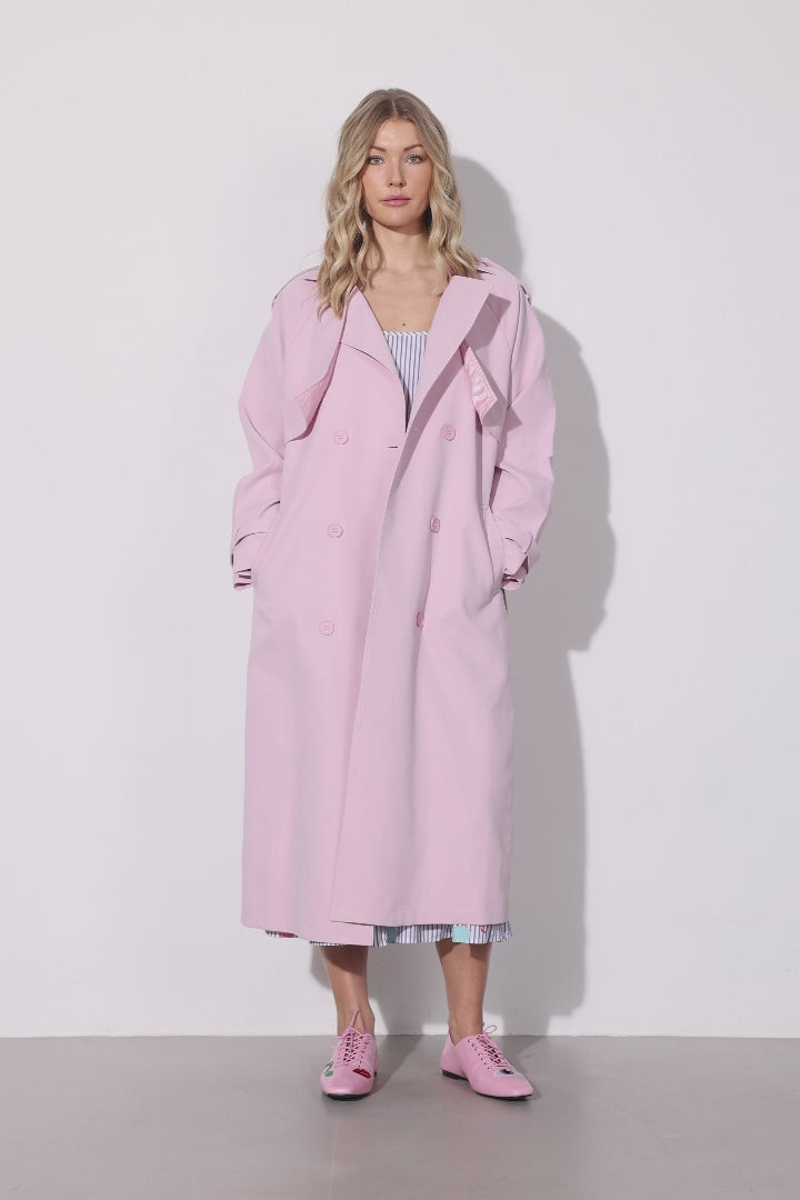 HUNKØN Gunilla Trenchcoat Frakker Rose