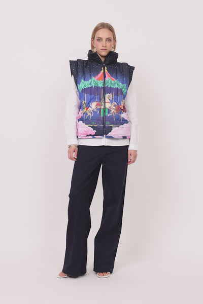 HUNKØN Kiwi Short Vest Vests Dream Fairground Art Print