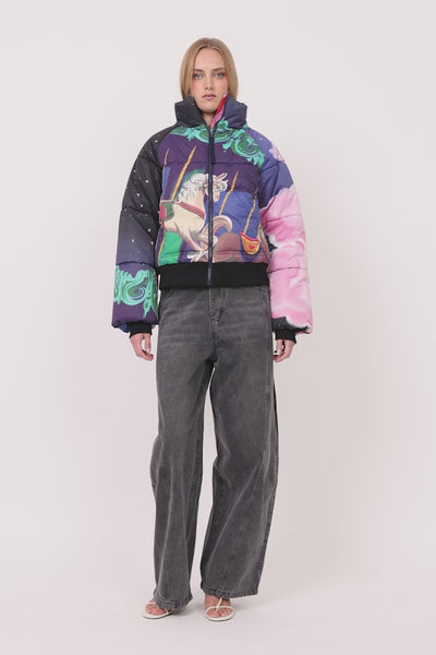 HUNKØN Kiwi Bomberjacket Jakker Dream Fairground Art Print
