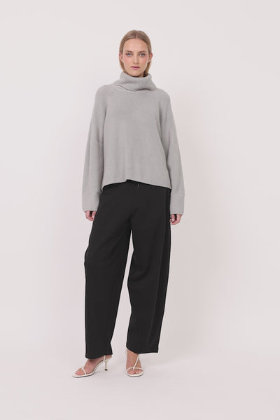 HUNKØN Jules Knit Blouse Bluser Grey