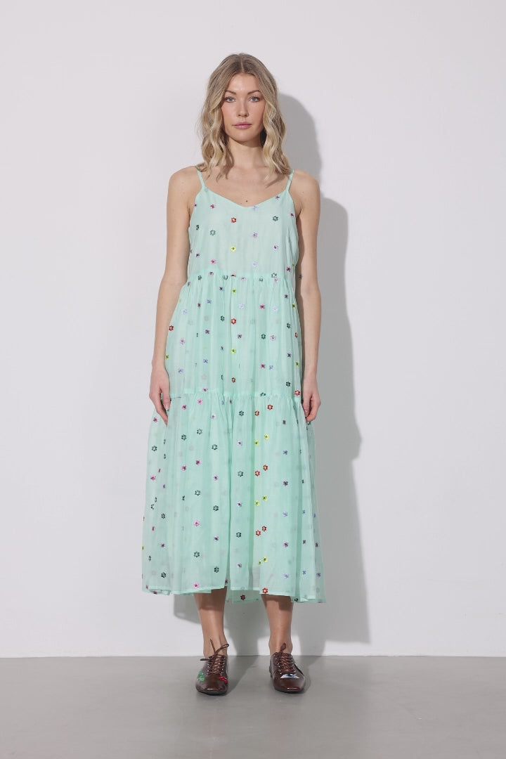 HUNKØN Lucia Strap Dress Kjoler Mint