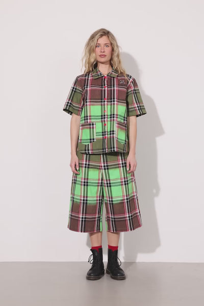 HUNKØN Ramone Shorts Shorts Green Tartan