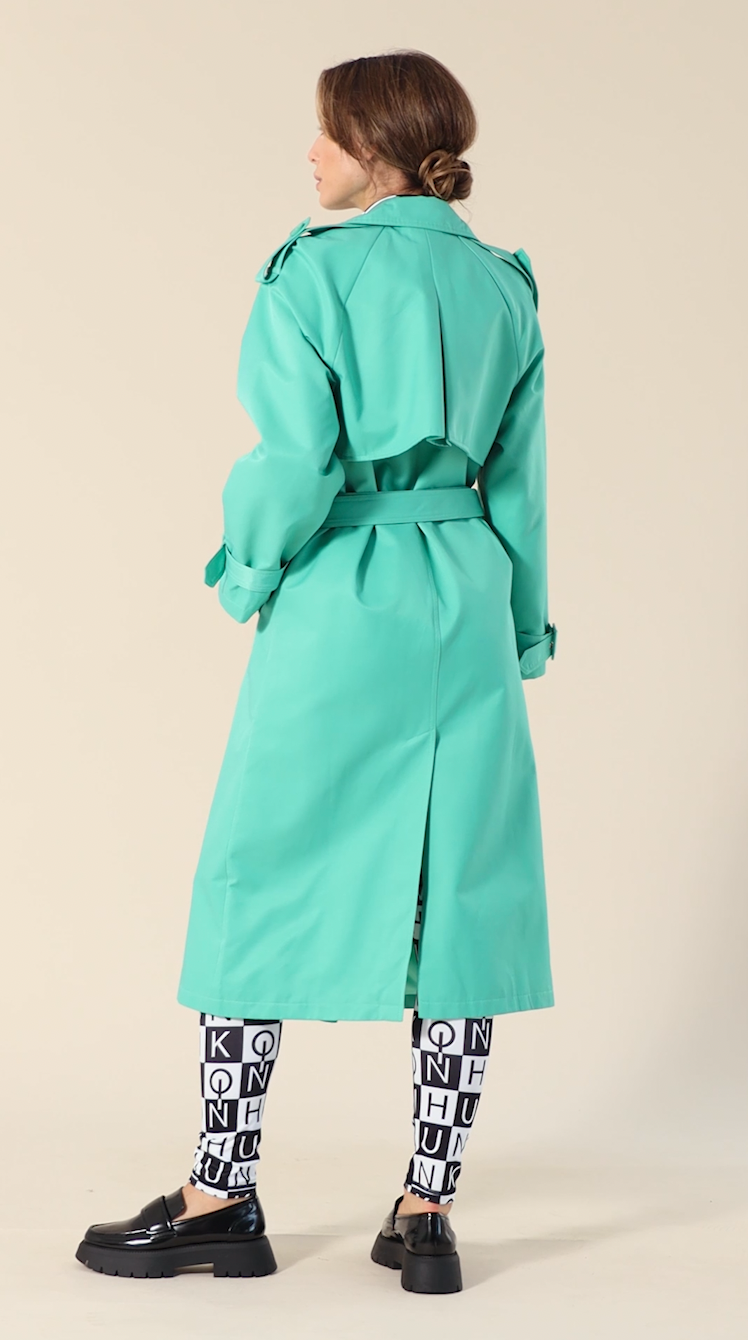 HUNKØN Agnes Trenchcoat Frakker Mint