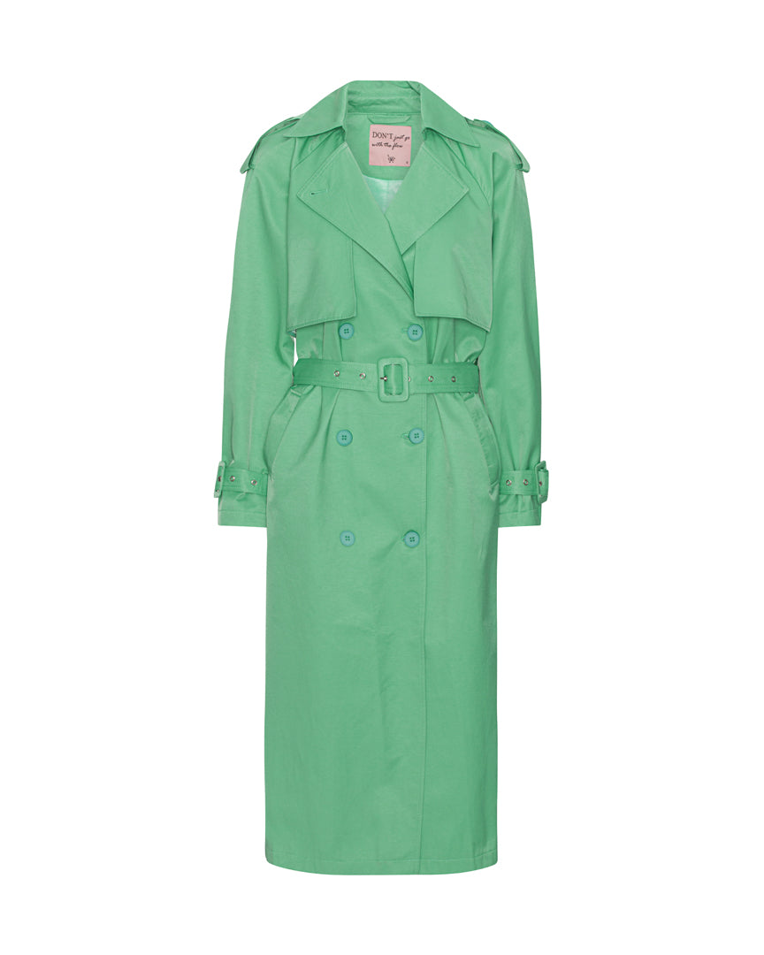 HUNKØN Agnes Trenchcoat Frakker Mint