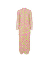 HUNKØN Colette Wrinkle Dress Kjoler Rose Warp Speed Art Print