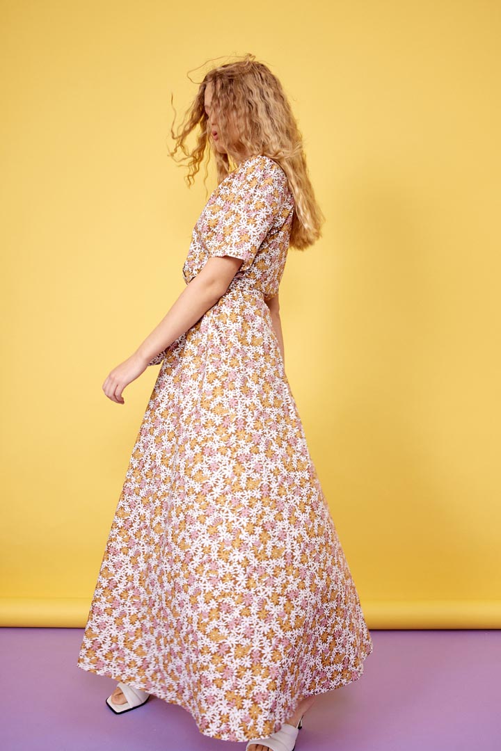 HUNKØN Fleur long dress Kjoler Floral