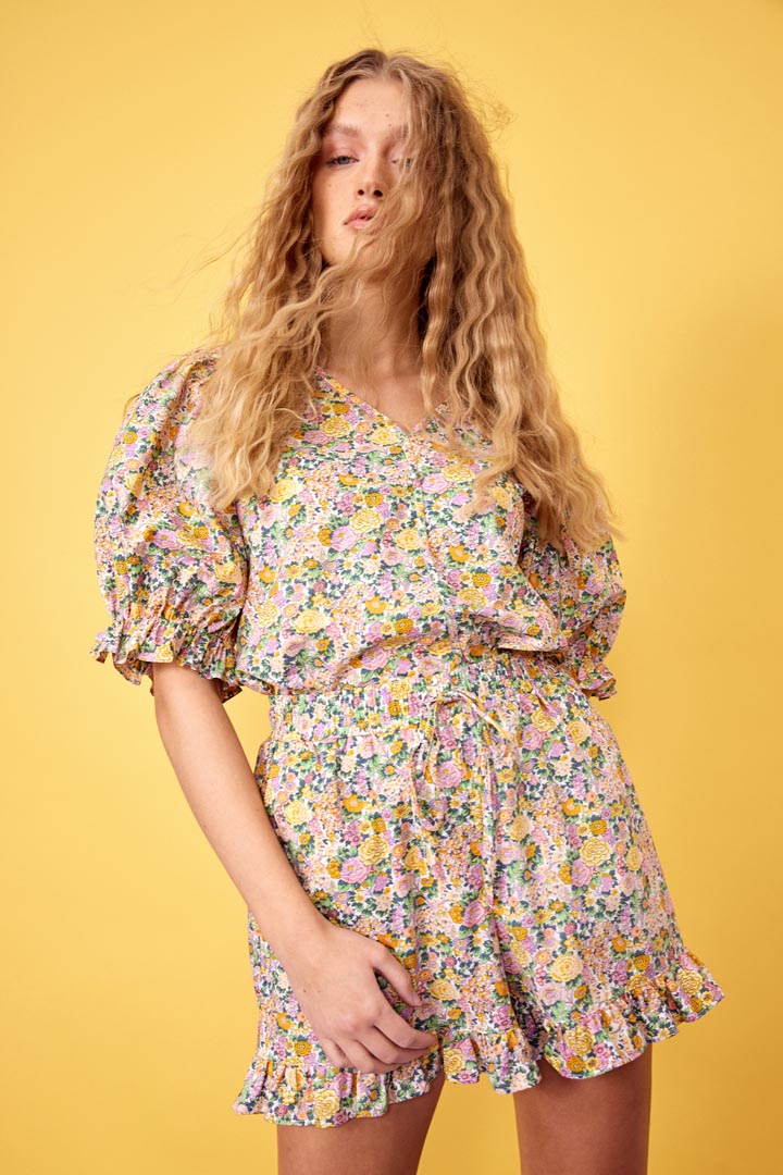 HUNKØN Macy Ruffle shorts Shorts Flowerfield