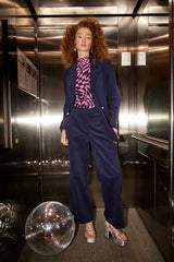 HUNKØN Tessa Trousers Bukser Navy